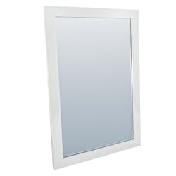 Full Length Mirror Long Wall Mounted Bathroom Bedroom Hall Living Dressing Room - White, Small