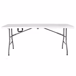 4ft 5ft 6ft Picnic Table Heavy Duty Utility Folding Camping Trestle BBQ Party - 5ft
