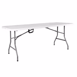 4ft 5ft 6ft Picnic Table Heavy Duty Utility Folding Camping Trestle BBQ Party - 6ft