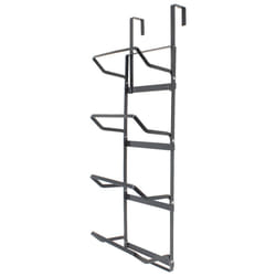 4 Tier Metal Over Door Towel Rail Rack Hanger Holder Bathroom Storage Organizer