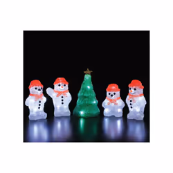 Christmas Decoration Acrylic Snowmen & Tree String Lights 5 Piece 40 LED 6921006