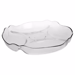 Pasabahce Glass Serving Bowl for Snacks, Dips, Tapas - 5 Compartments