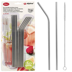 10 or 20 PCS Stainless Steel Metal Drinking Straws - 10 PCS Set