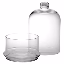 Cloche Glass Dome Jar Pastry 20cm Decorative Stand Display Food Plants