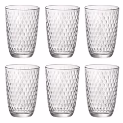 Bormioli Rocco Slot 390ml Hi-Ball Tumblers Glass - 6 Glasses