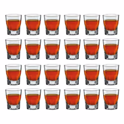 Bormioli Rocco Liquer Shot Glasses Vodka Whisky - 24 Glasses