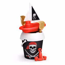 Kids Disney Plastic Pirates Beach Bucket And Spade - Bucket & Boat