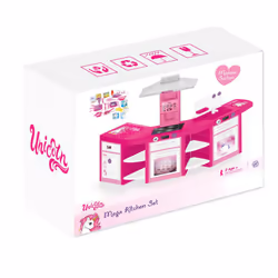 Kitchen Play Set | Wooden Kids Pretend Play Kit with Utensils