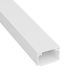 25x16mm Cable Trunking, Cable Cover, Paintable, Self-Adhesive Wire Cover, Corner Wire Hider, Cable Management - 25mm (W) x 16mm (H) x 1-meter Length -