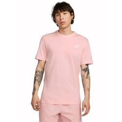 Nike Mens Crew Neck Club T-Shirt - Pink, S