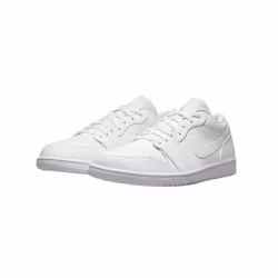 Nike Air Jordan 1 Low Mens Shoes - White, 6