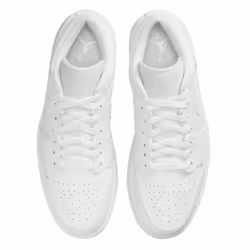 Nike Air Jordan 1 Low Mens Shoes - White, 6