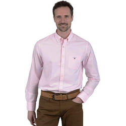 Gant Mens Regular Fit Oxford Shirt - M, Pink