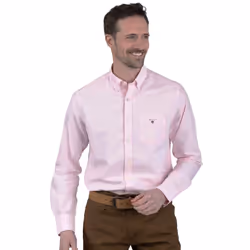 Gant Mens Regular Fit Oxford Shirt - L, Pink