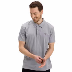 Gant Mens Original Pique Polo Shirt - Grey, XL