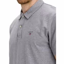 Gant Mens Original Pique Polo Shirt - Grey, XL