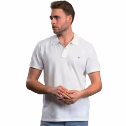 Gant Mens Original Pique Short Sleeve Polo Shirt - White, XL