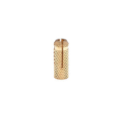 M10 Drop in Anchors Brass Wall Anchor Expansion Bolt Sleeve Fischer Brass Plug for Anchoring into Concrete Masonry Bricks, Natural Hard Stones (Pack