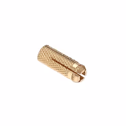 M10 Drop in Anchors Brass Wall Anchor Expansion Bolt Sleeve Fischer Brass Plug for Anchoring into Concrete Masonry Bricks, Natural Hard Stones (Pack