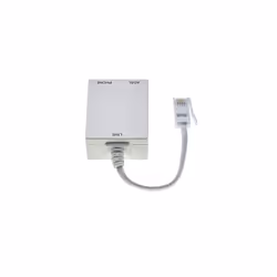 Tailed ADSL2+ Microfilter Filter And Splitter - With RJ11, Inline DSL Filter For Removing Noise From Telephone Or Fax Machine, BT Plug, BT Socket,