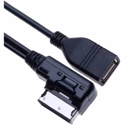 AMI MDI to USB Female Music Media Interface Cable Adapter | Compatible with Audi A6L Q5 Q7 A8 S5 A5 A4L A3 VW Volkswagen Tigu ...