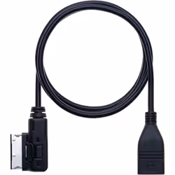 AMI MDI to USB Female Music Media Interface Cable Adapter | Compatible with Audi A6L Q5 Q7 A8 S5 A5 A4L A3 VW Volkswagen Tiguan GTI CC Magotan Skoda