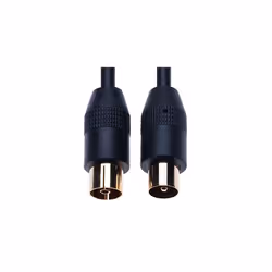 RF Coaxial Cable TV Aerial Lead 1m Coax Plug Male to Female Antenna Socket Extension for Freeview, SKY/SKY HD, Virgin, BT, DVD, VCR Connect to