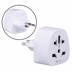 Brazil Brazilian Adapter Travel Type N Plug to UK US USA American AUS Australia EU Europe European Asia China Thailand Irelan ...