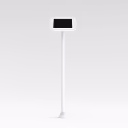 Bouncepad Floorstanding Slim | Samsung Galaxy Tab A 10.5 (2018) | White | Exposed Front Camera and Home Button |