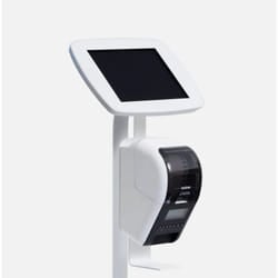 Bouncepad Floorstanding with Brother Printer mount tablet security enc