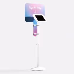 Bouncepad Original Elevate + Branding Board (inc USB Cable) | Apple iPad 10th Gen 10.9 (2022) | White | Covered Front Camera ...