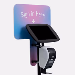 Bouncepad Floorstanding with Brother Printer Mount and Branding Board (inc USB Cable) | Covered Front Camera and Home Button ...