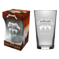 Metallica Beer Glass Master Of Puppets  Album Band Logo new Official Boxed