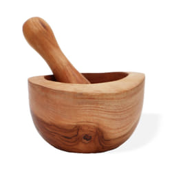 Ergo Teak Pestal & Morter