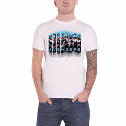 Marvel Avengers T Shirt Portraits Logo new Official Mens White