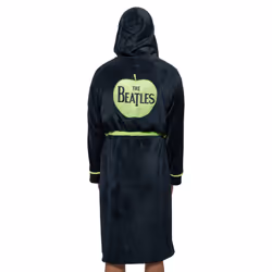 The Beatles Bathrobe Apple Logo - L, Black