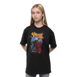 ) Ghost Kids T Shirt Advanced Pied Piper Band Logo Official Black Ages 5-14 yrs - X-Large (11/12 Yrs