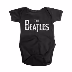 The Beatles Drop T Band Logo Baby Grow