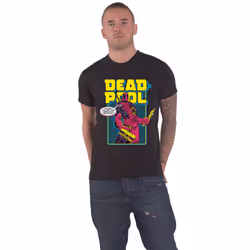 Deadpool T Shirt Comic Merc new Official Marvel Comics Mens Black - XL, Black