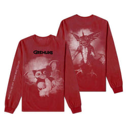 Gremlins Graphic Long Sleeve T Shirt - XL, Red