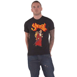 Ghost Greetings From Papa Noel T Shirt - M, Black