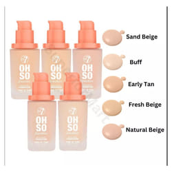 W7 Oh So Sensitive Foundation Liquid Fair Light Skin Face Sand Beige
