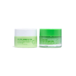 W7 Sweet Dreams Lip Scrub & Overnight Lip Mask Duo - 2Pcs Set - Apple Flavour - Exfoliate  Condition  Soothe & Hydrate
