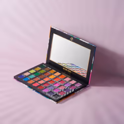 Mardi Gras Pressed Pigment Palette - 40 High Impact Party Colours - Flawless Long-Lasting Bold Makeup