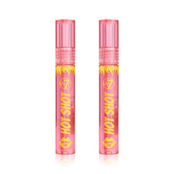 Hot Shot Plumping Oil Bundle - Enhancing & Repairing Plump Effect For Fuller Lips - Clear & Soft, Natural, Everyday Lip Care - 2 Pack