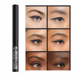 W7 Liquid Eye Liner Black Brush The Line Matte
