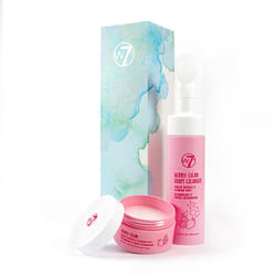 W7 Berry Clean Cleansing Balm & Hydrating Foam Cleanser Set - Gently Removes Makeup  Dirt & Impurities - Infused with Fruit Extracts & Vitamin E to He