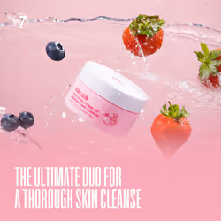 W7 Berry Clean Cleansing Balm & Hydrating Foam Cleanser Set - Gently Removes Makeup  Dirt & Impurities - Infused with Fruit Extracts & Vitamin E to He