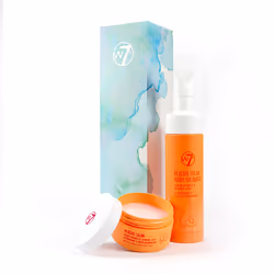 W7 Peachy Clean Cleansing Balm & Hydrating Foam Cleanser Set - Gently Removes Makeup Dirt & Impurities - Infused with Fruit ...