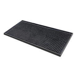 Mini Bar Mat Bar Runner Black Counter Drinks Mat Pub Restaurant - 15cm x 30cm
